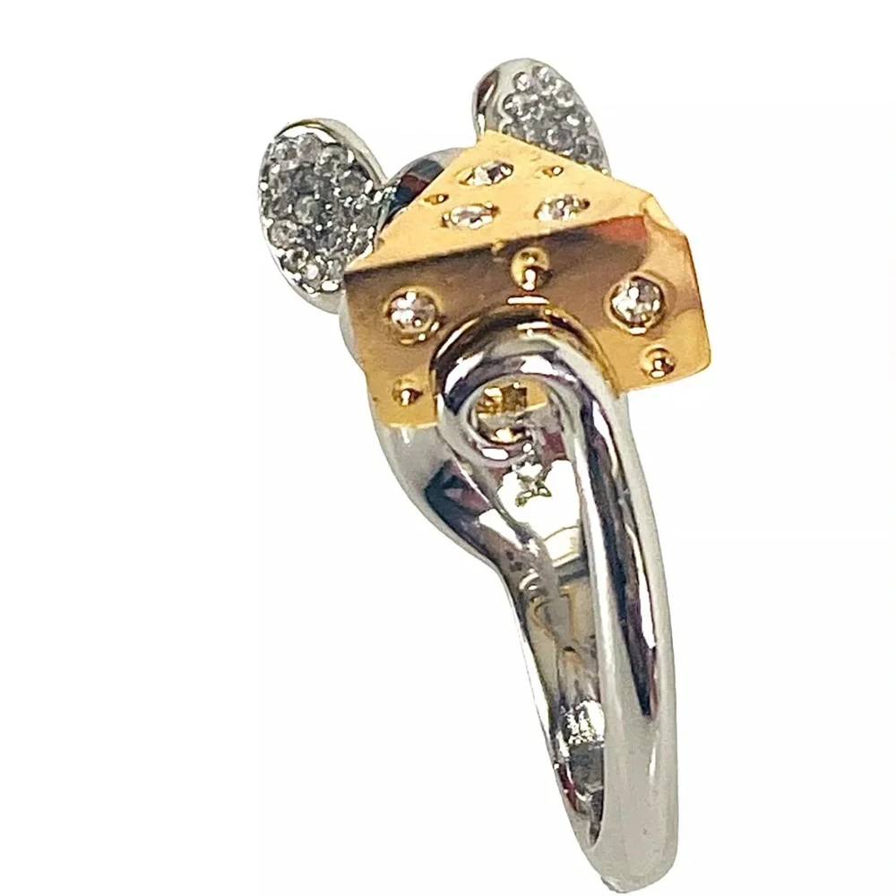KATE SPADE Authentic Year Of The Rat Mouse And Cheese Ring Size 7
